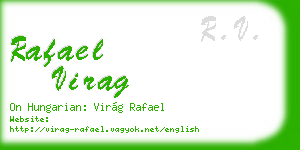rafael virag business card