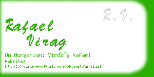 rafael virag business card